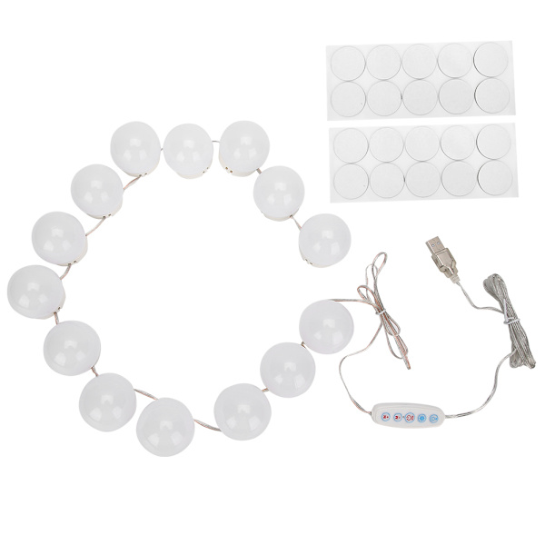 LED Makeup Spejl Pære USB Opladning Toiletbord Lys DimmerSwitch Vanity Light