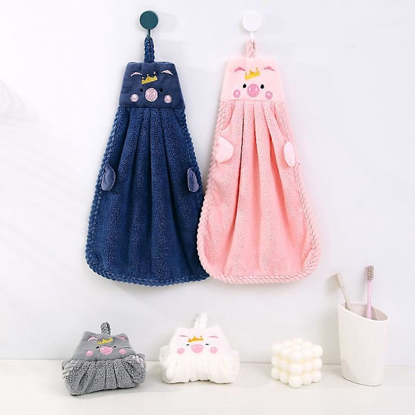 4 stycken barn handdukar Söta djur handduk Mikrofiber Snabbtorkande Absorberande handduk