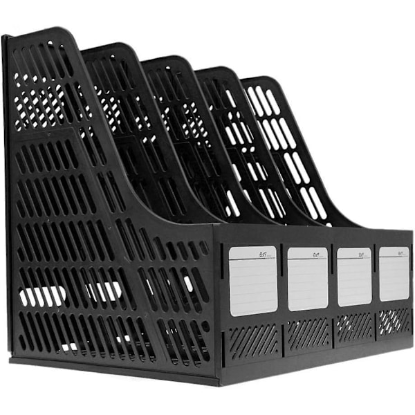 4* Rom Polypropylen Oppbevaringsboks for Kontorfiloppbevaring Filkurvboks Dokumentoppbevaring Filskap Oppbevaringsmoduler for A4-papir Farge