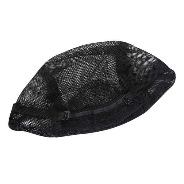 Svart Hårnett Parykk Cap Elastisk Dome Hår Mesh med justerbar stropp for å lage parykker