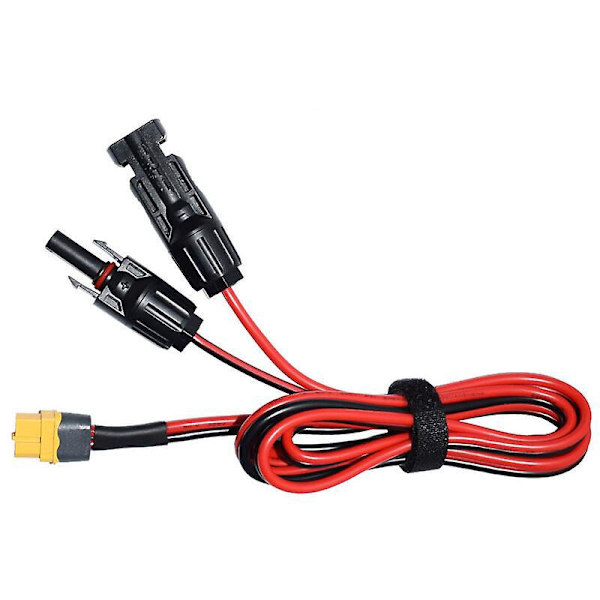 Solladekabel med Xt60-adapter - 12AWG, kompatibel med solcellepaneler og Xt60-f-kabel