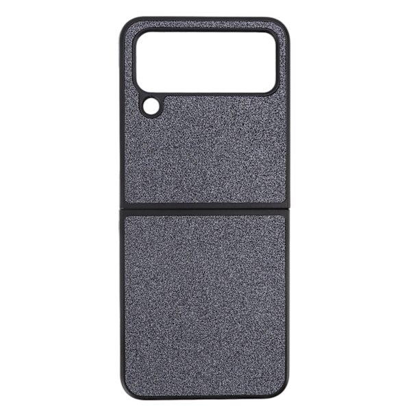 Kiiltävä phone case mokkanahkavuori ABS naarmuuntumaton taitettava näyttö phone case Samsung Galaxy Z FLIP 4 mustalle