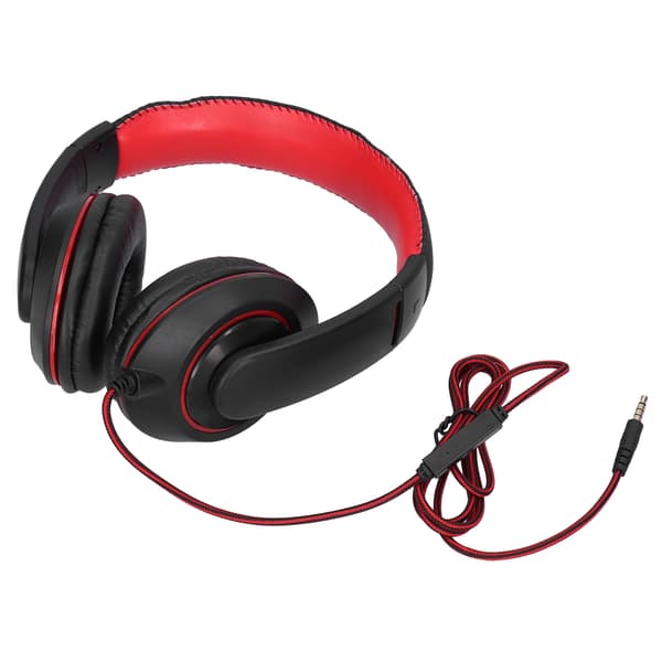 Kablet Gaming Headset med Kontroll og Mikrofon for Mobiltelefoner, PC-er, Bærbare Datamaskiner