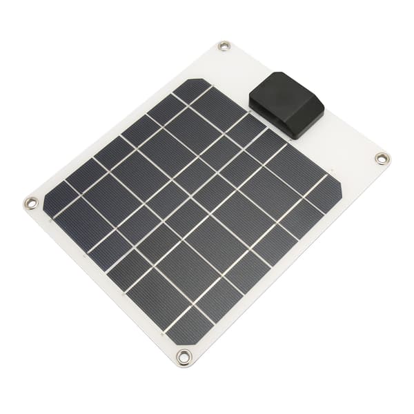 Mini Solar USB-panel 6W 5V IP67 Vattentät Monokristallin Säkerhetsskydd Kompakt Solcellsmodul för Backpacking Vandring Vit