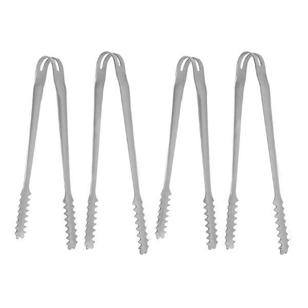 10 stk. istang i rustfrit stål, nemme at rengøre, stærkt greb, alsidige til fester, køkken, grill, BBQ, bar, 13 cm / 5,1 tommer