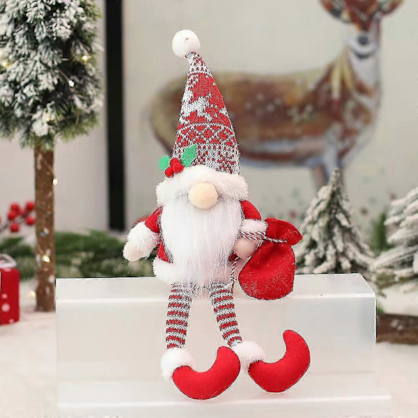 Jouluinen Tonttu Joulukoristeet Pehmokoristeet Käsintehty Ruotsalainen Tomte Joulupukki Kasvoton nukke