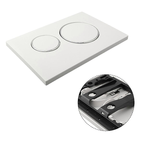 Til Sigma20 Dual Skylleplade Hvid Farve Krom Design Ringe