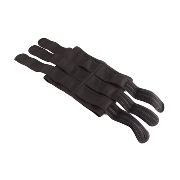 Midjetränare Polyester Dragkedja Unisex Multifunktionell Midjebandage Wrap för Sport Svart L