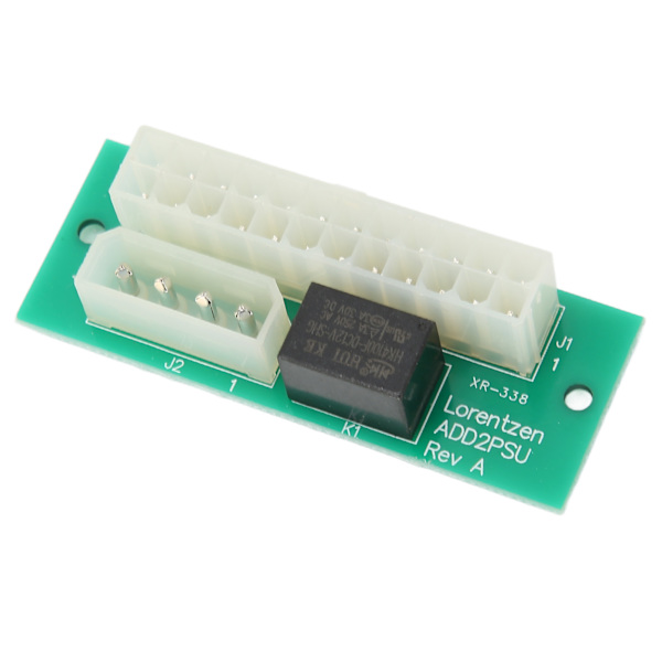 Synkroninen virtalauta 24PIN Hieno viimeistely Yksinkertainen asennus Kevyt Kannettava ADD2PSU Dual PSU Adapteri