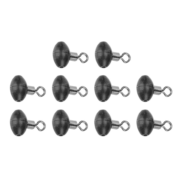 10 stk/pak Fiskegrej Running Slider Bead Swivel Pulley Line Rig Sort