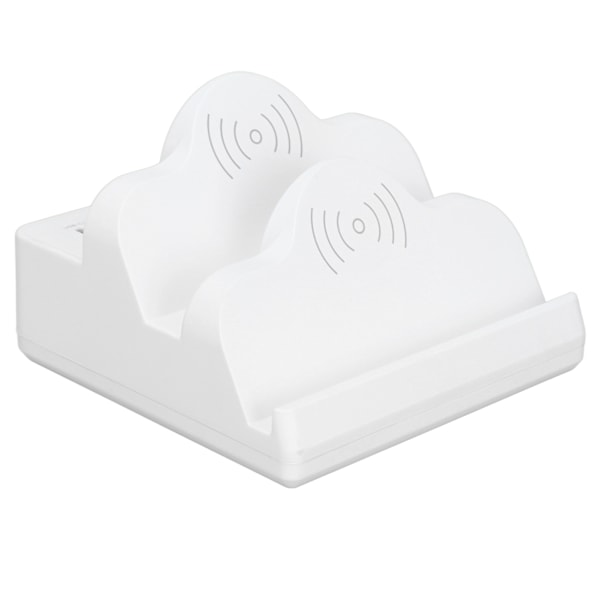 Trådløs ladestasjon USB ladestasjon Dock QC3.0 PD hurtiglading med display for flere enheter UK-plugg 100‑240V