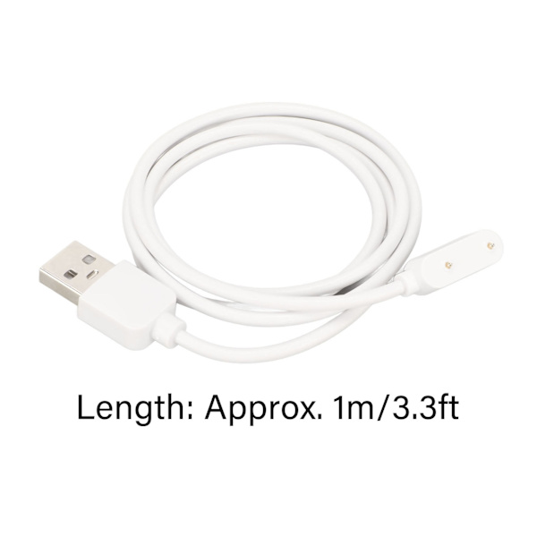 Smartwatch-laddare Bärbar USB watch Laddkabelsladd för Huawei 6 7 Band 6 7 for Honor 6 ES Watch White White