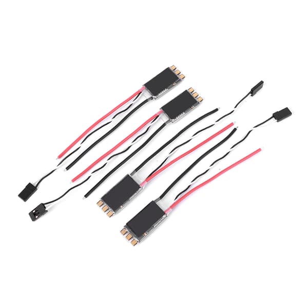 4 stk. 30AS ESC 2-6S børsteløs ESC opgraderingsdele egnet til FPV multicopter quadcopter (sort)