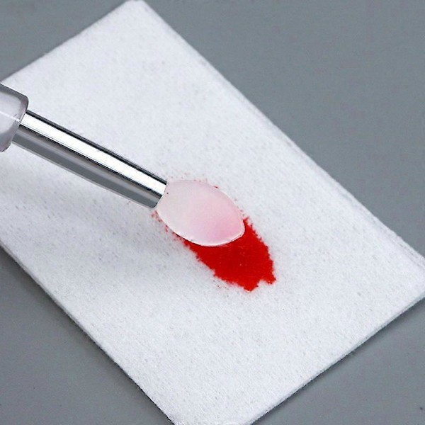 Multifunktionellt Manikyrverktyg Silikon Krom Glitter Återanvändbar Nagelborste Pigmentapplikator för Nagelkonst 1 st