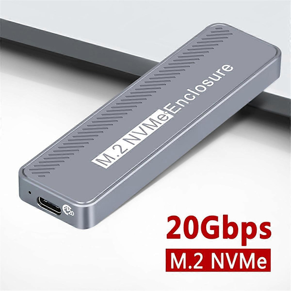 M.2 NVMe HDD-kabinett USB3.2 GEN2x2 20 Gbps HDD-kabinett