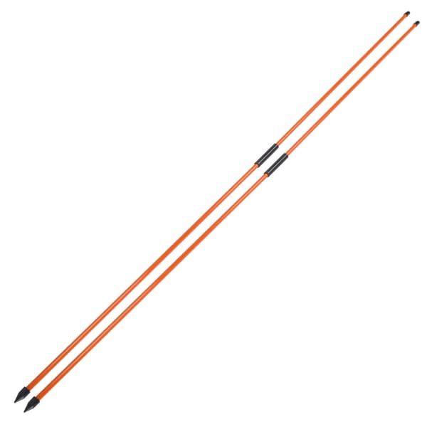 Glasfiber Golf Alignment Sticks 2 sektioner Foldbar Golf Retningsindikator Stang Hjælp Orange