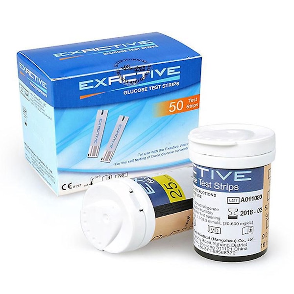 Diabetes blodsockermätare kit med 50 teststickor