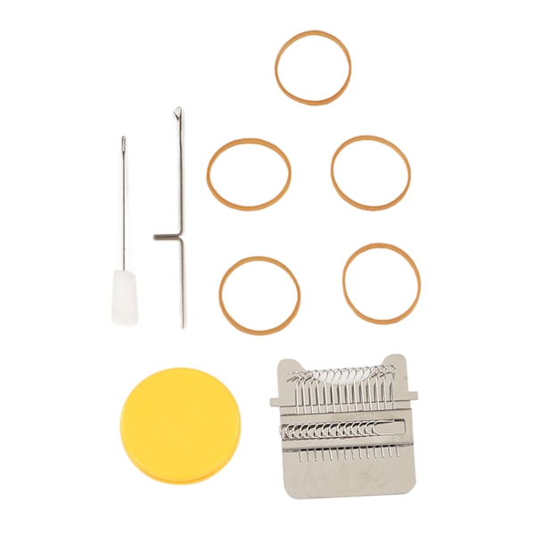 Trädarning Mini Loom Maskin DIY Sömnad Snabbt Darning Loom med Gummiband Virkning Darning Maskin för Kläder 14 Stift