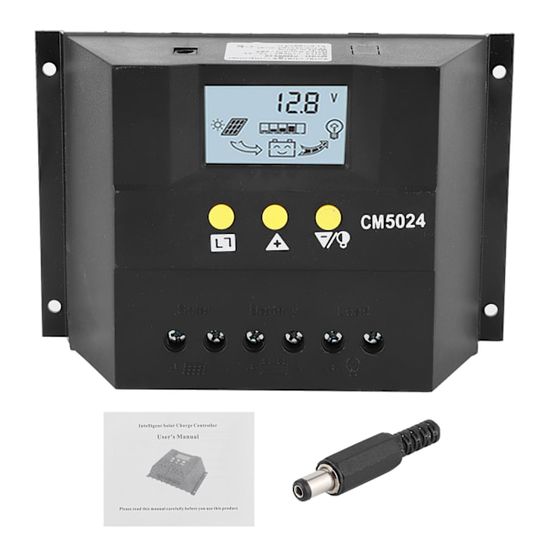 PWM-aurinkolataus-/purkausohjain kennolevy akkukeskijärjestelmä LCD-näyttö 50A 12V/24V