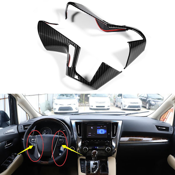2 stk. deksel til rattpanel, passer til Toyota Alphard VELLFIRE 15-18