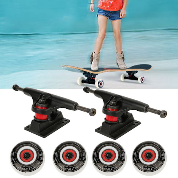 Kvalitets Dubbel Warped Skateboard Hjul Fäste Bro Set Kit Tillbehör Kombination