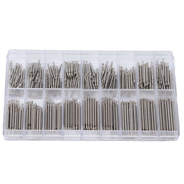 360 stk Rem Link Pins Klokkerem Quick Release fjærstenger for urremsskifte Klokkereparation