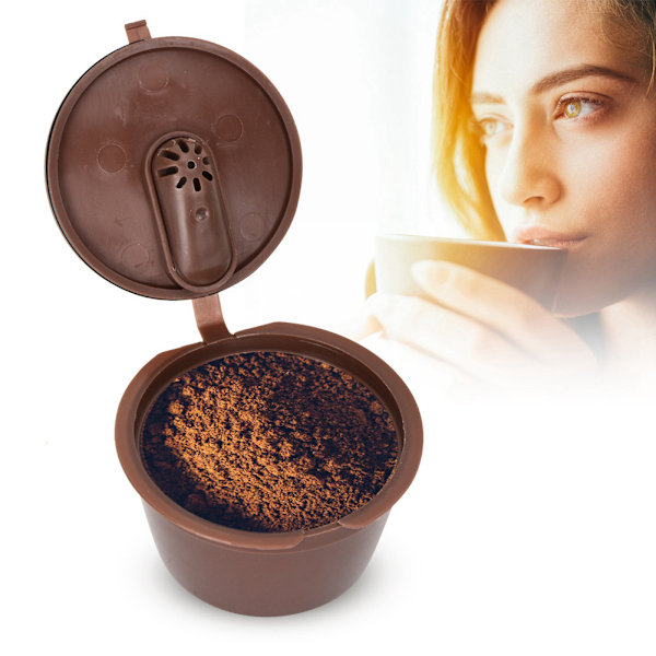 Gjenbrukbar PP matvarekvalitet påfyllbar kaffekapsel kompatibel med Dolce Gusto (1 stk)