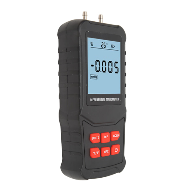 Digital Manometer 20.68Kpa Høj Nøjagtighed Overbelastning Prompt Automatisk Sluk Håndholdt Differential Trykmåler