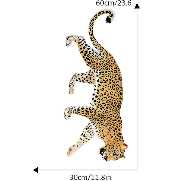 1 stk. Jaguar Leopard Vægmærke Vægdekoration til Stue, Soveværelse, Køkken, Badeværelse