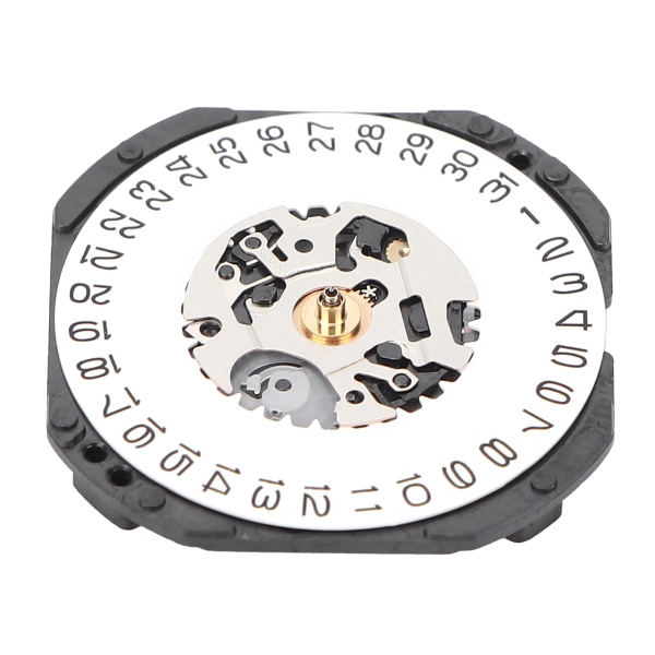 Kalender Hvit datovisning VX32 Quartz Watch Movement Replacement Watch Reservedeler Reparer Movement