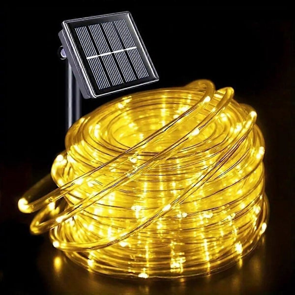 LED Solcelle Lysstreng til Have Juledekoration Eventyr Lysstreng Udendørs Bryllupsfest Lampe IP65 Vandtæt ABS Varmt Lys 7M50LEDS