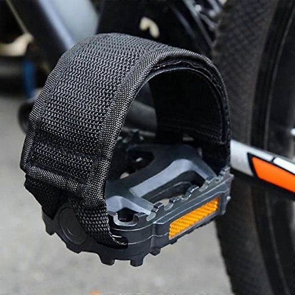 2025 Egnede Cykelstropper Pedal (4 stk.), 2 Par Cykelpedalstropper Pedal Tåclips Stropper Tape Anti-Slip Pedaler Dobbelt