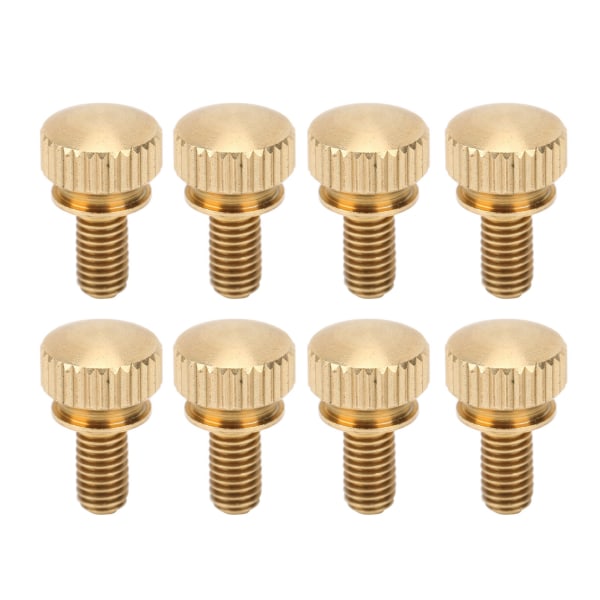 50 kpl litteät uurretut peukaloruuvit, pyöreä pää, puhdas kupari, luistamattomat teollisuustarvikkeet (M5 x 10 mm)