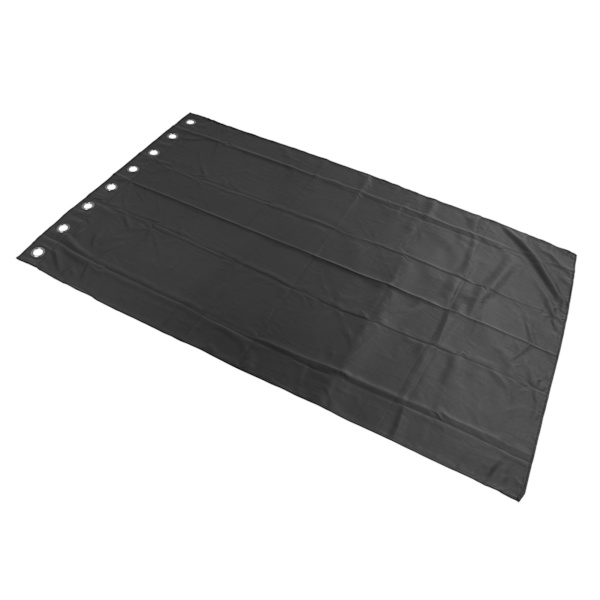 Mörkläggningsgardiner med öljetter, stansfria, termiskt isolerade, mörkläggande gardiner för sovrum, vardagsrum, svart, 132x213cm / 52.0x83.9in