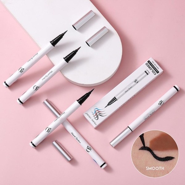 Flytande eyelinerpennor 5 färger eyeliners set för kvinnor fläcksäkra färgade vattenlinje eyeliners