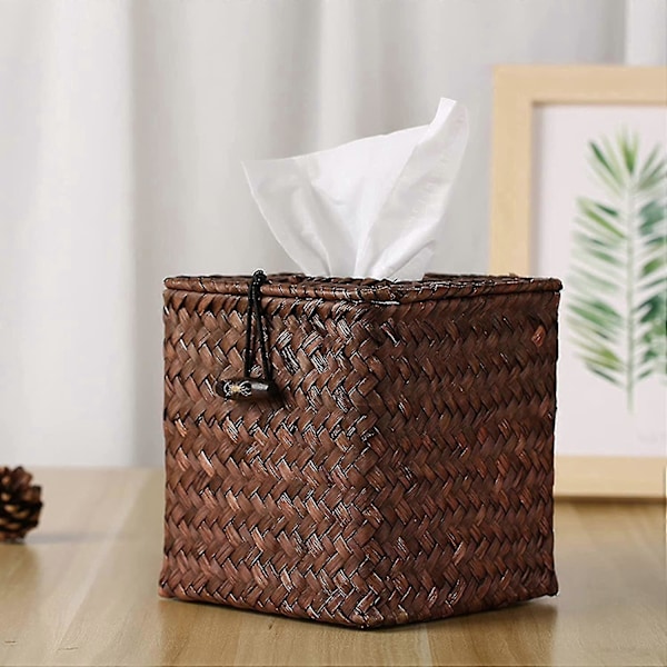 Nya produkter 2025, kub Tissue Box Cover Vävd Fyrkantig Tissue Box