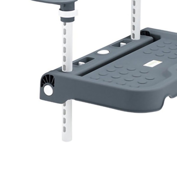 Barnfotstöd Hållare Fällbar Spädbarn Bilsäkerhetssäte Fotstöd Pedal Stöd Fotplatta för Baby Grå
