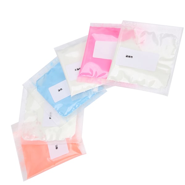 6 st superljusa fluorescerande pulver DIY nagelglitter nagelkonst lysande pulver tillbehör