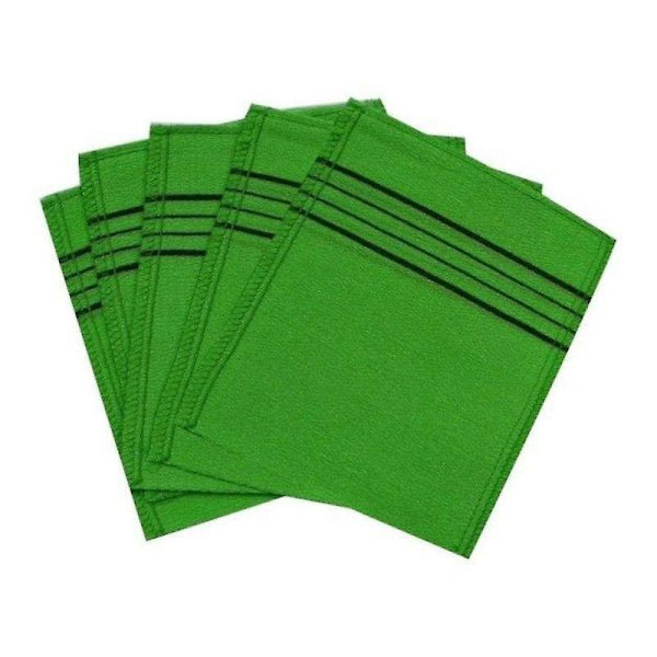 Koreansk Peeling Badevaskeklud - 10 stk., 6 x 9,1 tommer, Groft Sand, Sauna Håndklæde
