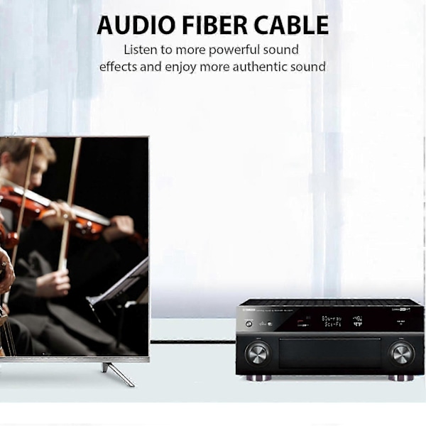 2M Mini 3.5mm Stik Digitalt Optisk Lydkabel SPDIF Optisk Fiberledning
