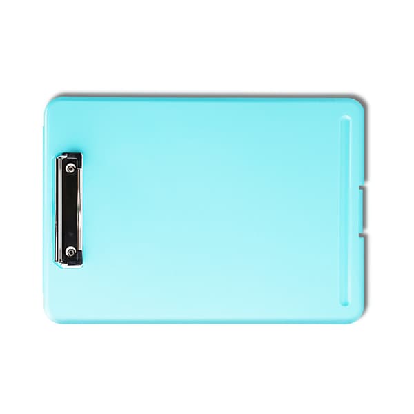 Clip Board Plast Pladsbesparende Papir Clip Board Skrivebordsgave til Testpapirer Dokumenter Grøn