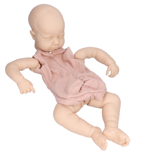 20 tums återfödd docka set realistisk babydocka helkropp naturtrogen DIY oavslutad docka kit