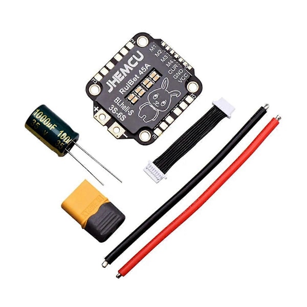 RuiBet ESC BLHELI S Dshot600 4in1 Brushless ESC 3-6S 45A