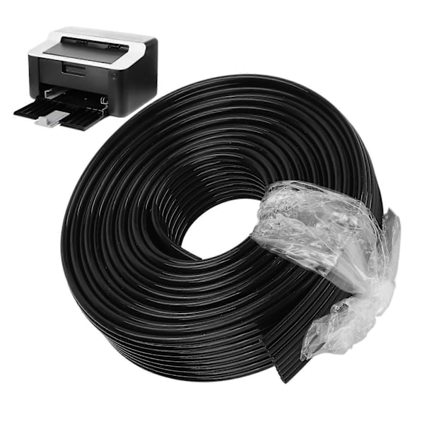 Blekkrør UV Slange Fleksibel Slange 3x2mm 8 Rader 3 Meter Lengde HTPE kompatibel med Skriver Fotomaskin Svart