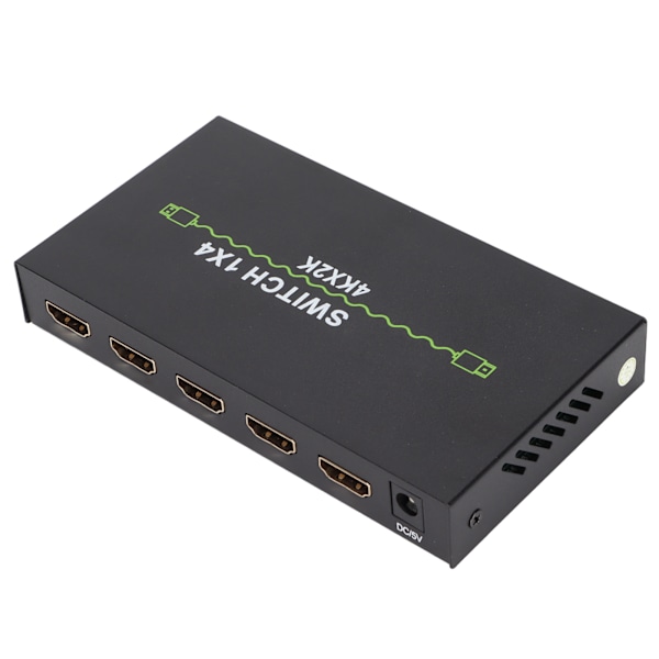 High Definition Multimedia Interface Splitter 4k 1 in 4 Out Stabil Pålitelig Praktisk Datamaskin Enhet Spenning 100‑240VEU Plugg