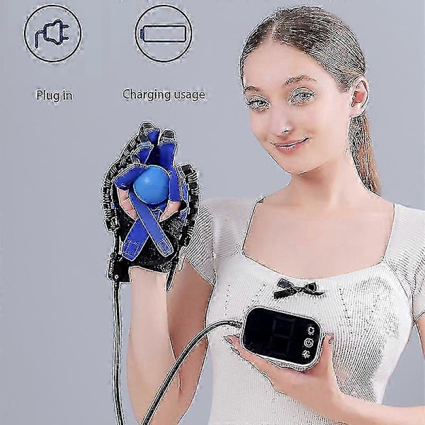 Handrehabiliteringsrobot Handskar Intelligent Massagehandskar Stroke Hemiplegi Handfunktion Rehabiliterings Träningshandske -JRCN Vänster S