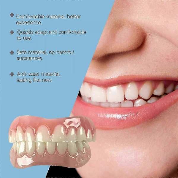 Perfect Fit Denture Silikon Relining Kit Mjuk Protes Relining För Män Och Kvinnor 1 set