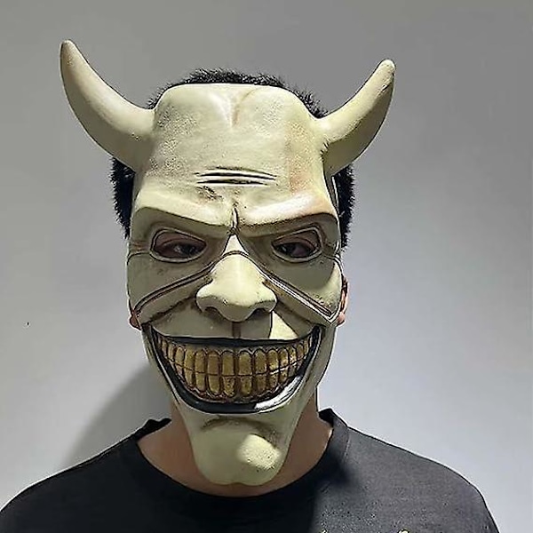 Svart Telefonmask - Cosplay Horrorrekvisita för Halloweenaccessoar