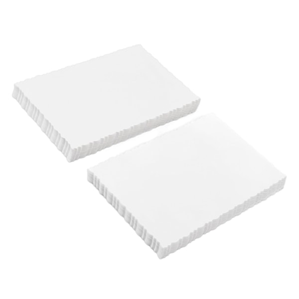 100 st vita kartongpapper med spetsdesign 15x10CM tomma vykort för DIY gratulationskort visitkort skrapböcker