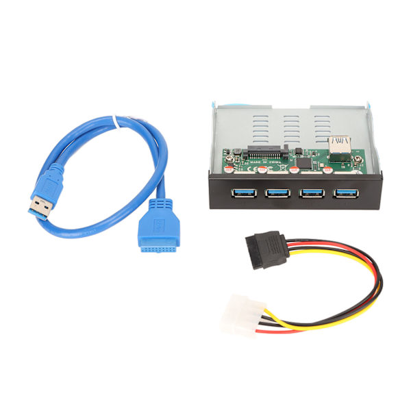 Etupaneeli USB 3.1 Hub 3.25 tuumaa 10 Gbps 4 downstream-porttia 1 uplink-portti Työpöytätietokoneen etupaneelin telakointiasema toimistoon